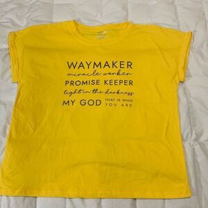SHEIN, “way maker..”, XL, T shirt, rolled hem sleeves
